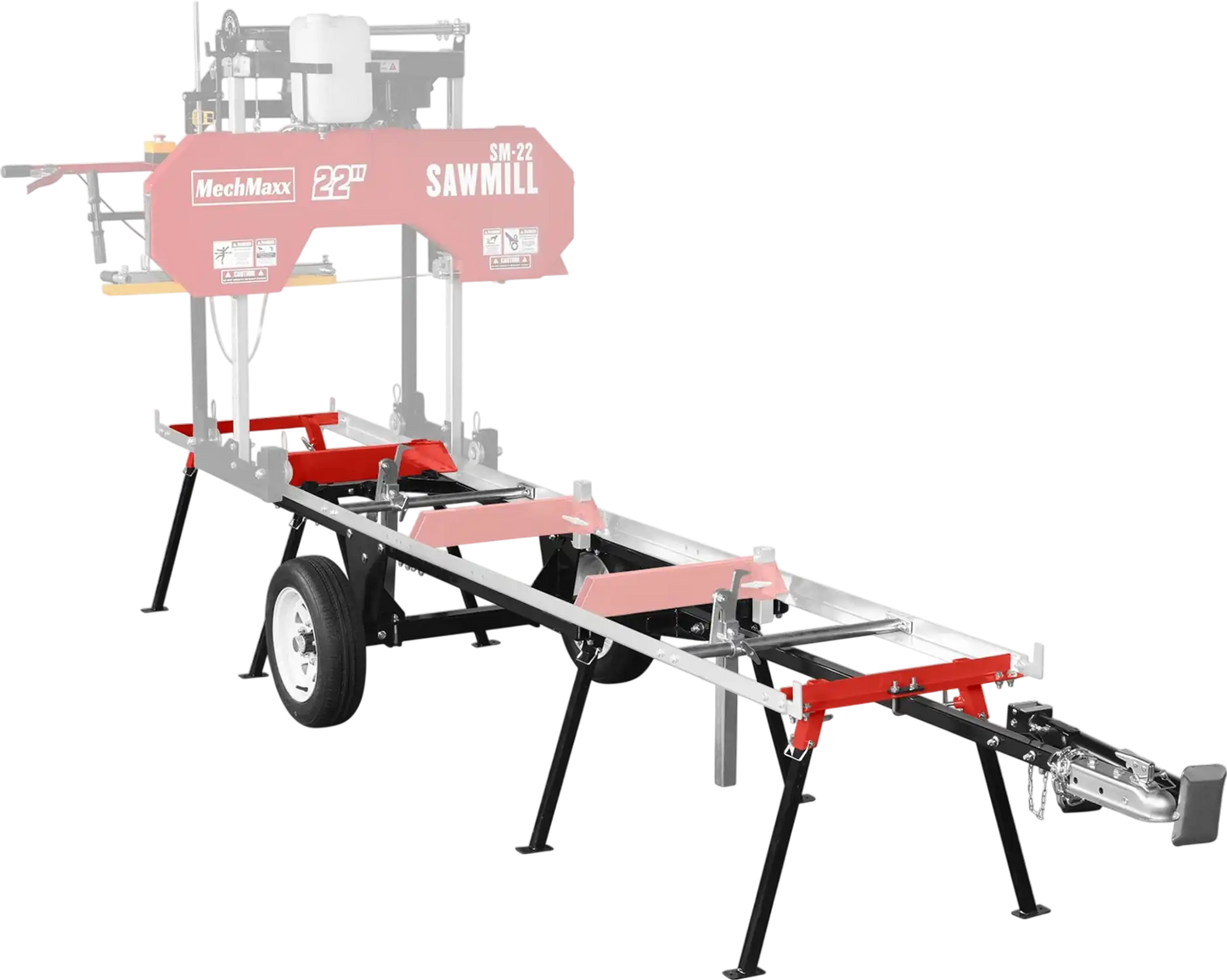 MechMaxx 410719 Sawmill SM-22 Trailer Combo Kit for 13' Track Length New