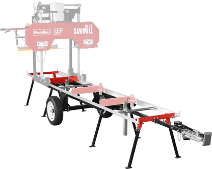 MechMaxx 410719 Sawmill SM-22 Trailer Combo Kit for 13' Track Length New