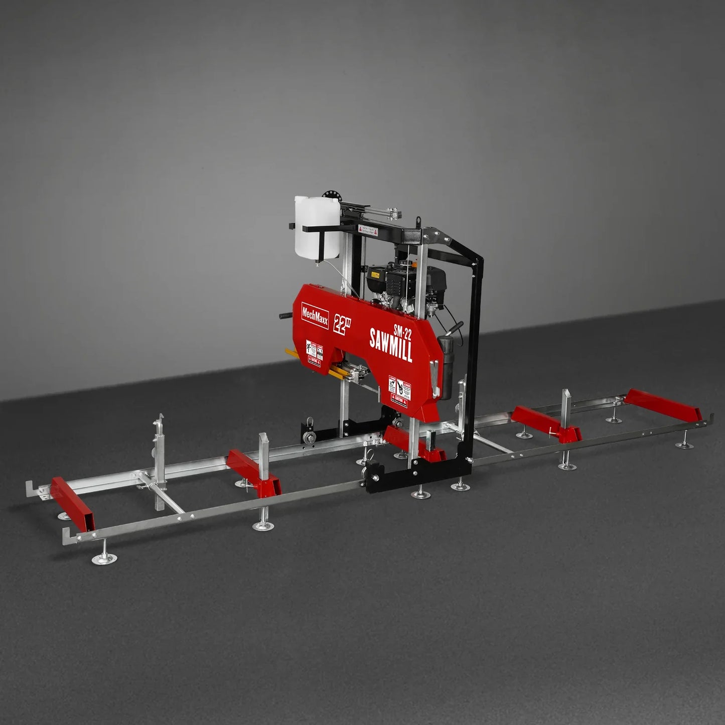 MechMaxx SM22 Sawmill Portable 22" 224cc 7HP DUCAR Gasoline Engine 18" Board Width 13' Track Length New