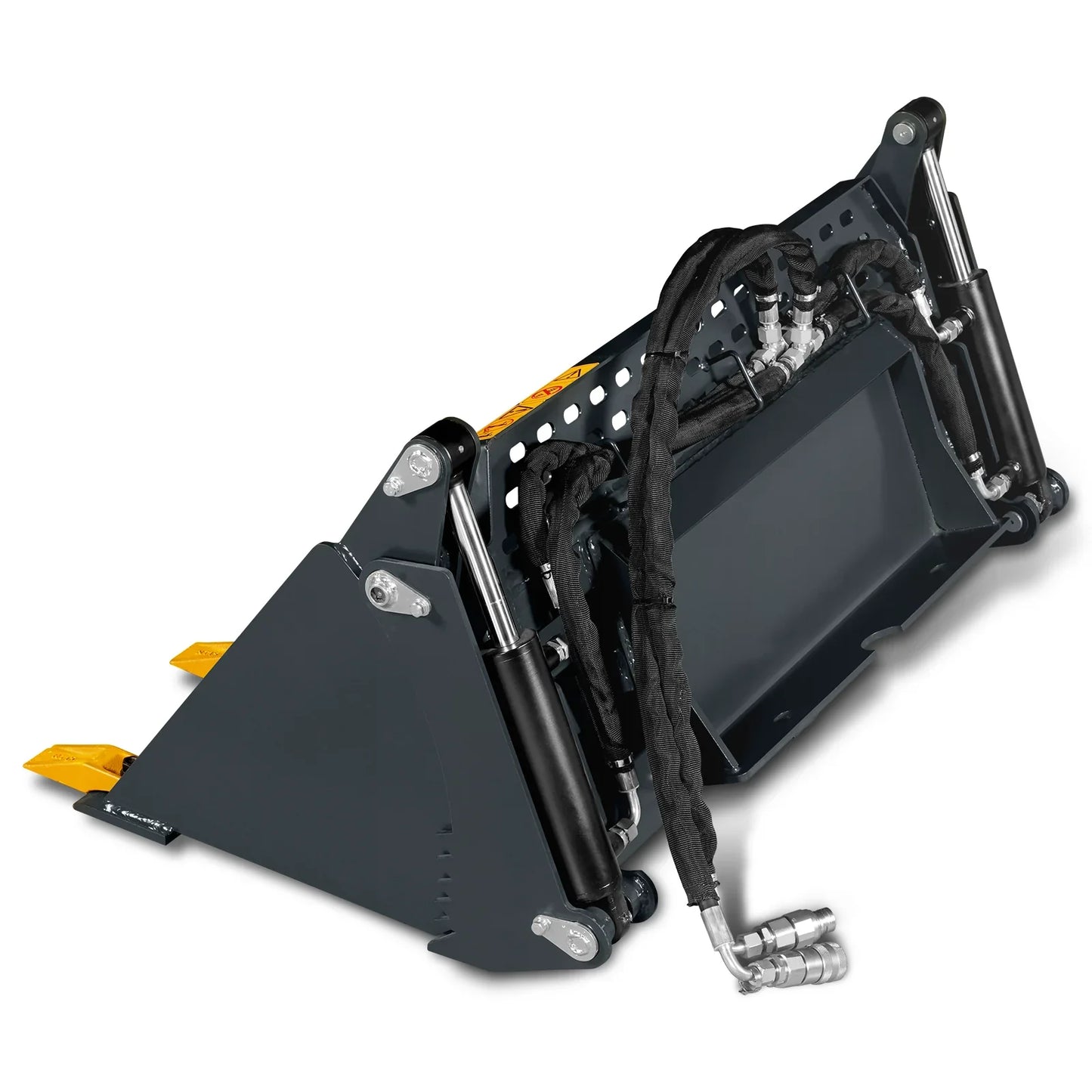MechMaxx BT44 Skid Steer Bucket 44" 4"-1 Combo Mini Attachment Quick Attach Universal Mount New