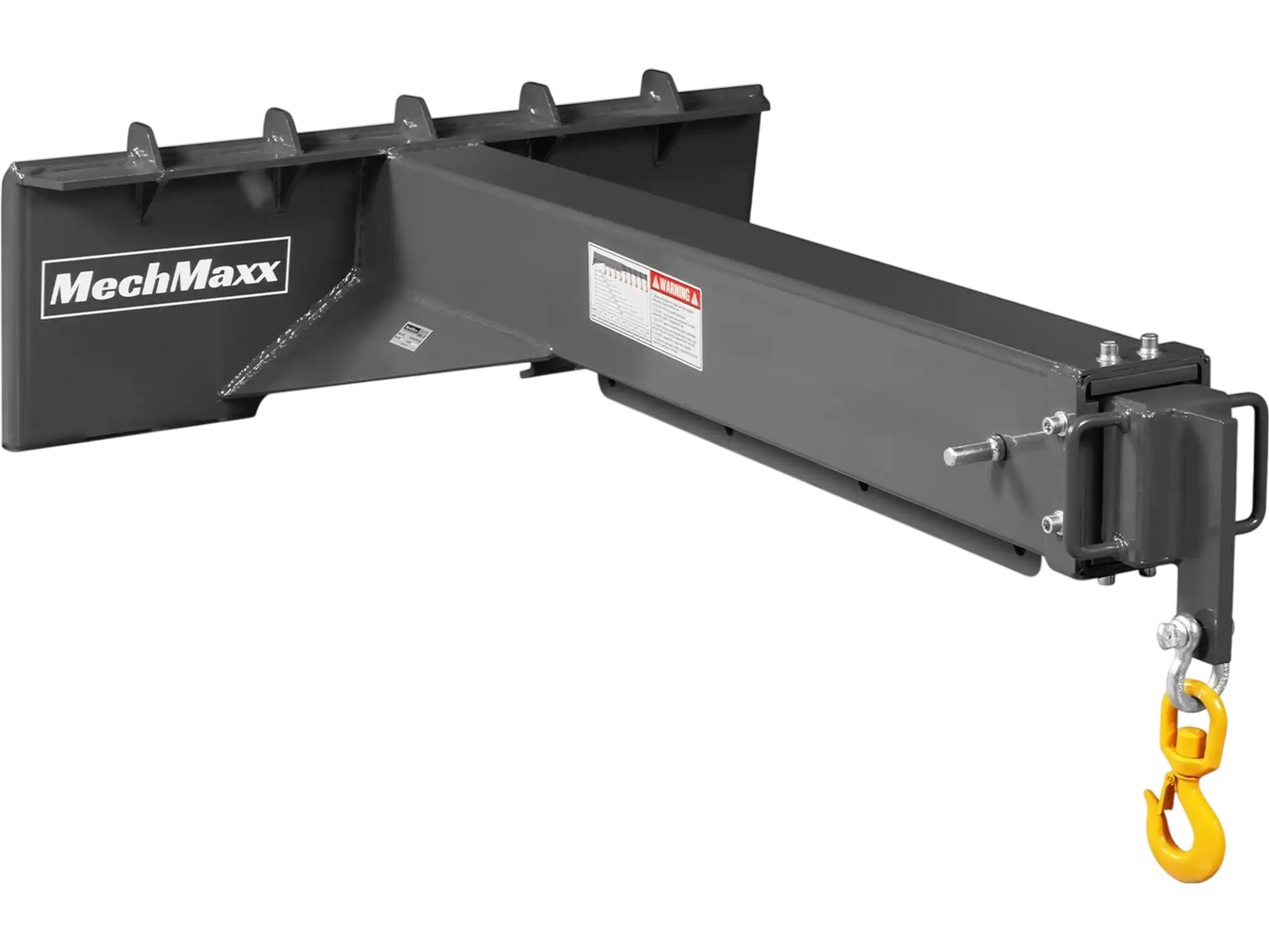 MechMaxx SSCJ50 Skid Steer Crane Jib Adjustable Manual Telescoping 6' - 10' 5000 lbs Max Capacity Attachment New