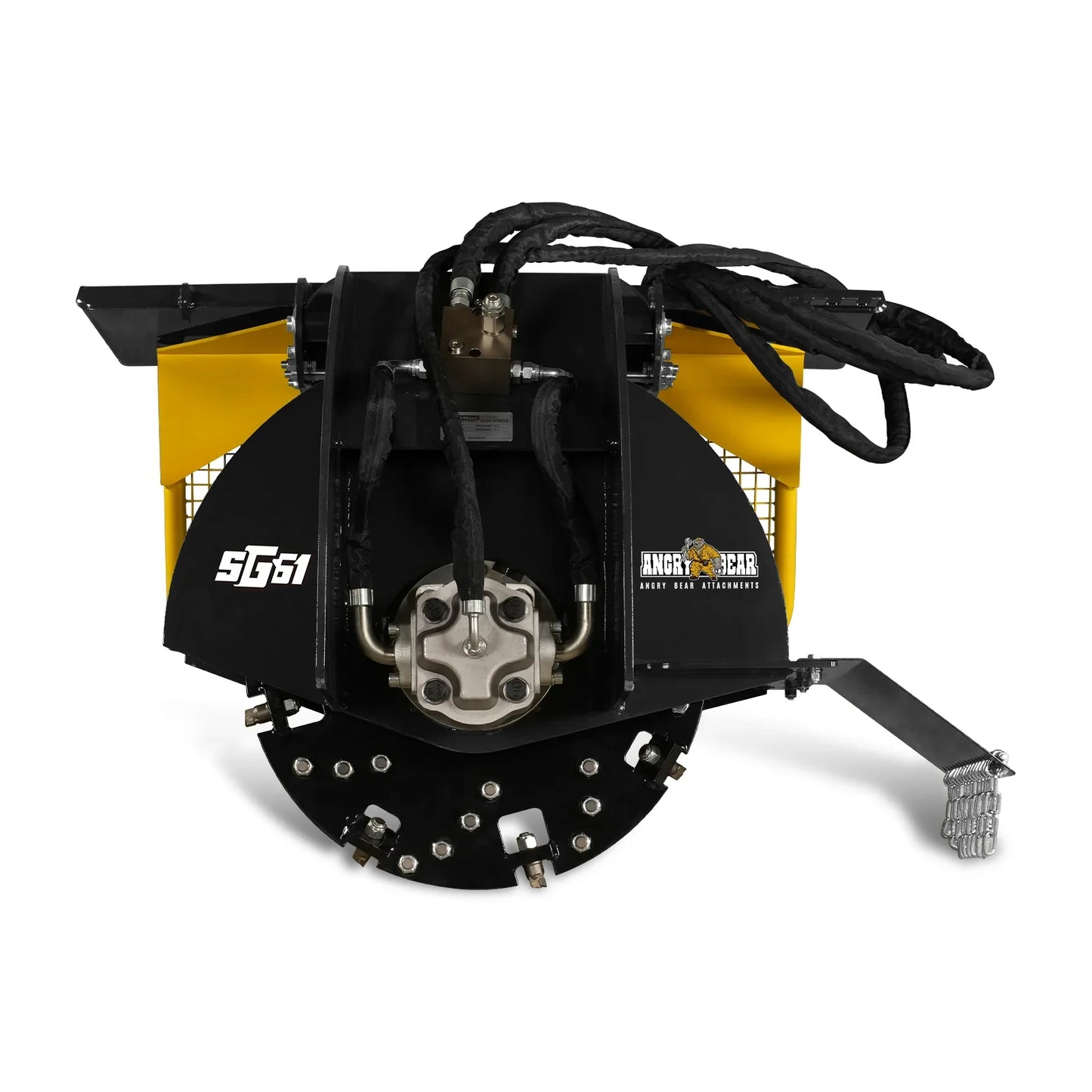MechMaxx SG61 Stump Grinder Skid Steer Loader Attachment 34 Carbide Teeth 18-23 GPM New
