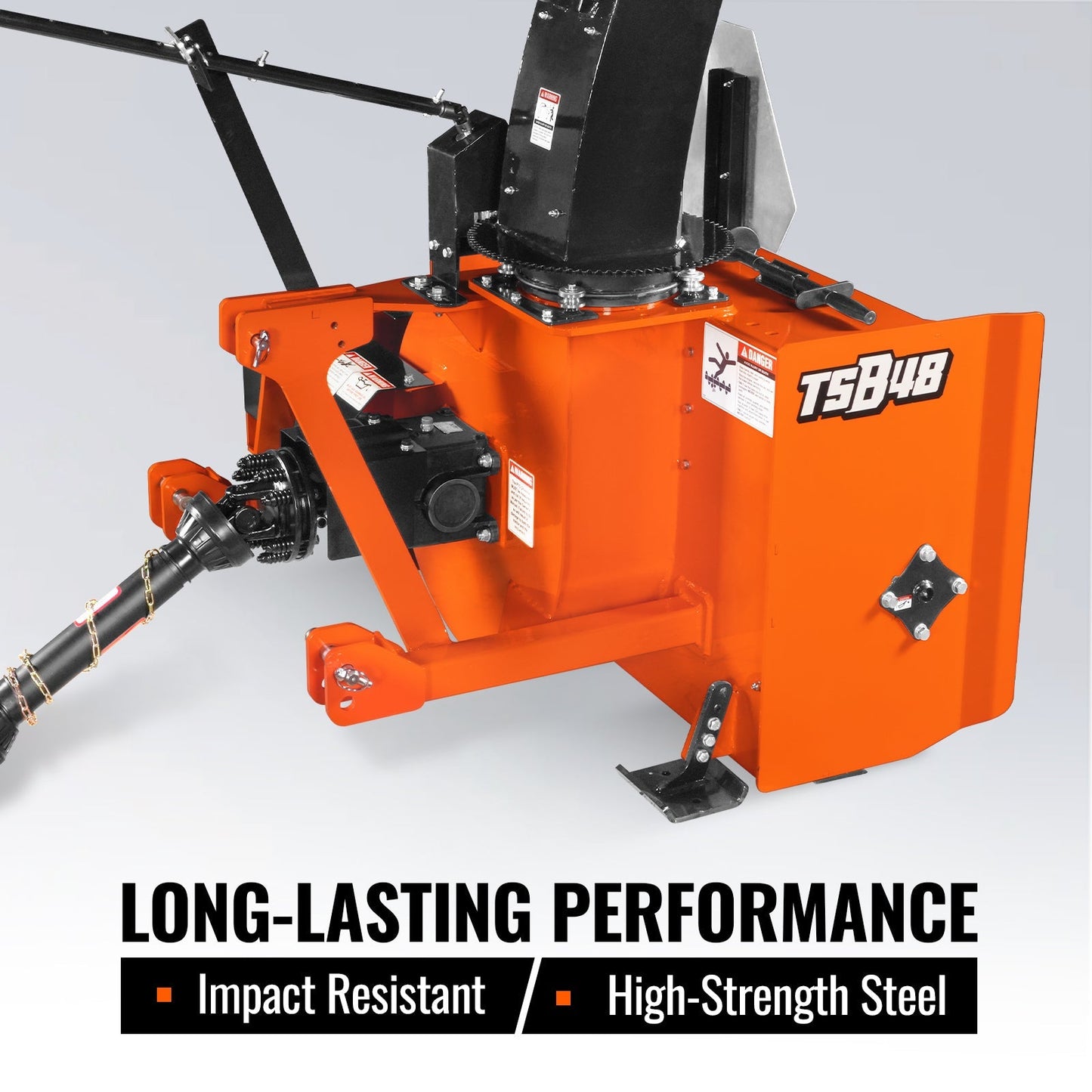 MechMaxx TSB48T Snow Blower 48" 3 Point PTO 24" Impeller 360° Snow Chute 20-45 HP New