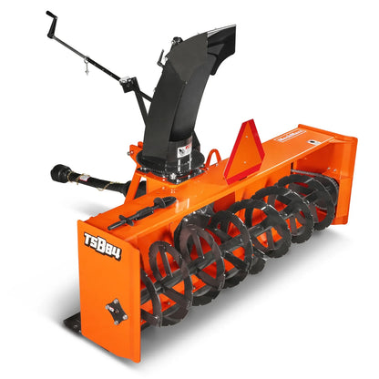 MechMaxx TSB84T Snow Blower 84" 3 Point PTO 24" Impeller 360° Chute 35-95 HP New