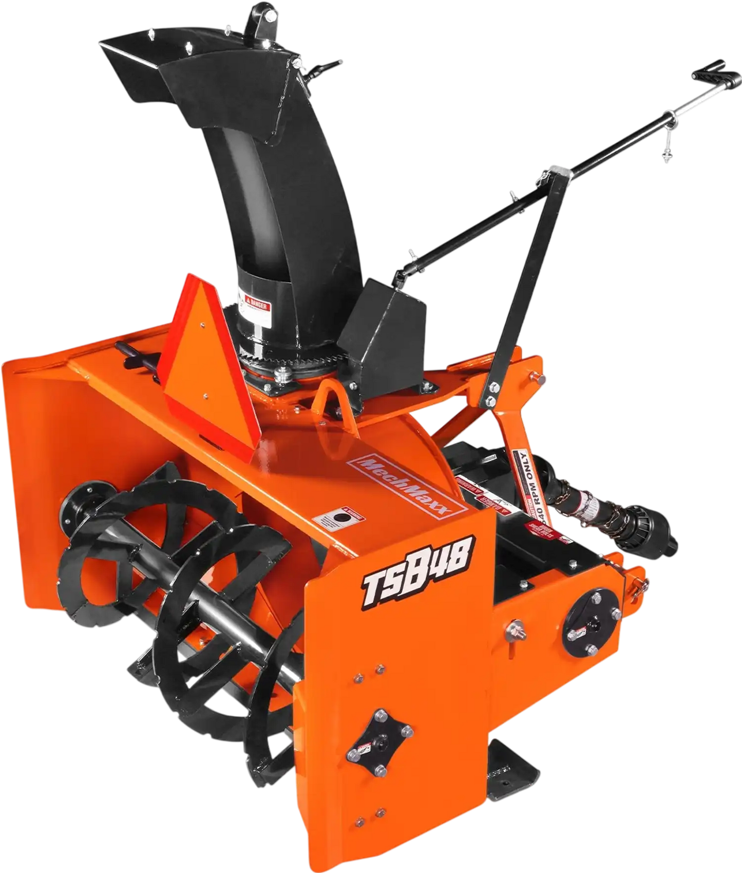 MechMaxx TSB48T Snow Blower 48" 3 Point PTO 24" Impeller 360° Snow Chute 20-45 HP New