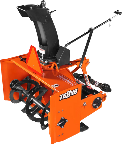 MechMaxx TSB48T Snow Blower 48" 3 Point PTO 24" Impeller 360° Snow Chute 20-45 HP New