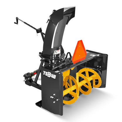 MechMaxx TSB48 Snow Blower 48" 3 Point PTO 24" Impeller 360° Chute 20-45 HP New