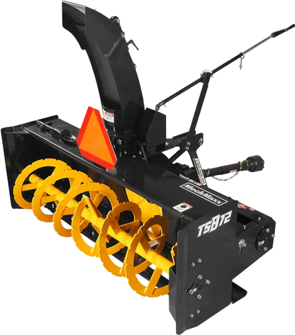 MechMaxx TSB72 Snow Blower 72" 3 Point PTO 24" Impeller 360° Chute 30-75 HP New