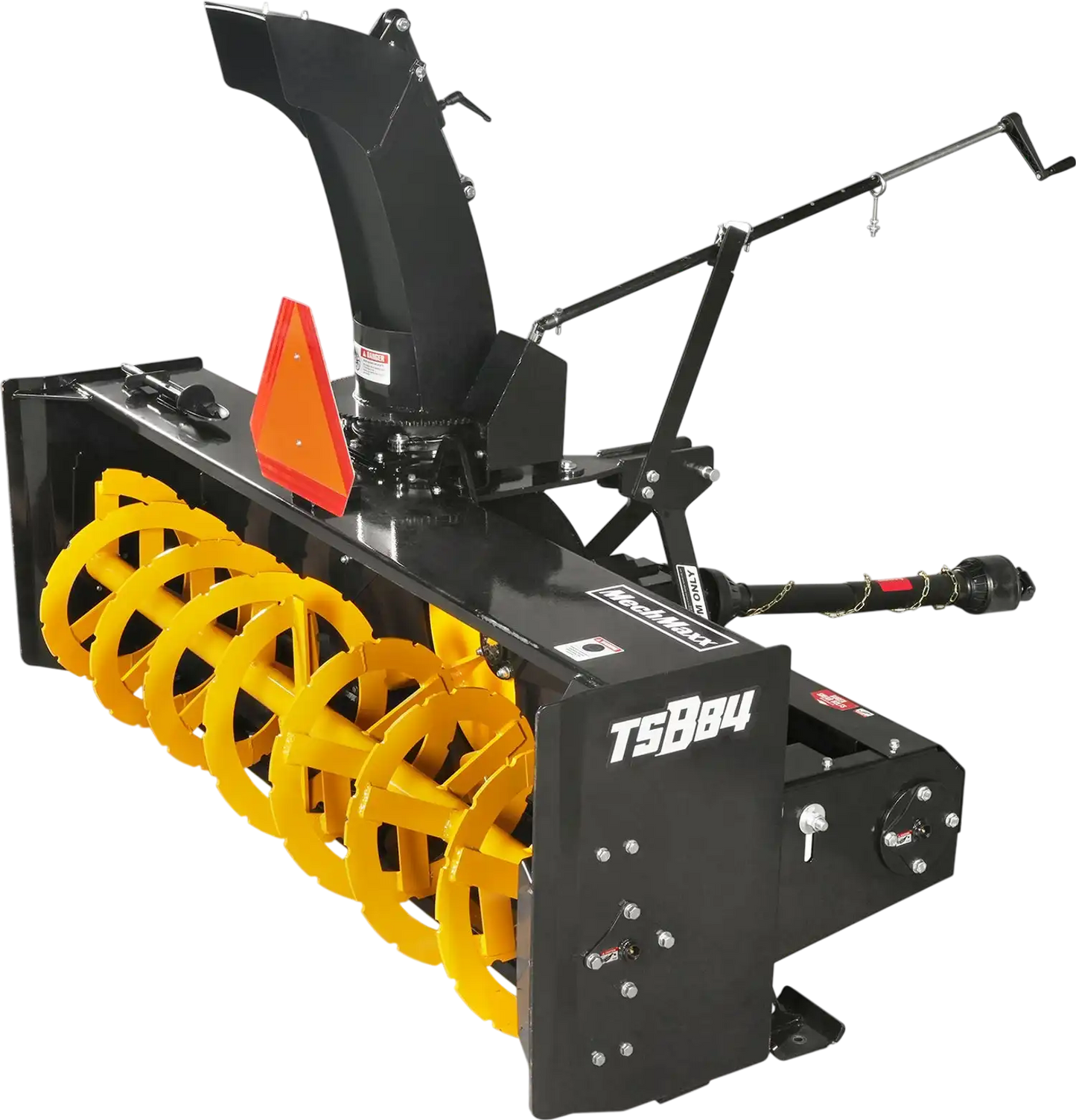MechMaxx TSB84 Snow Blower 84" 3 Point PTO 24" Impeller 360° Snow Chute 35-95 HP New
