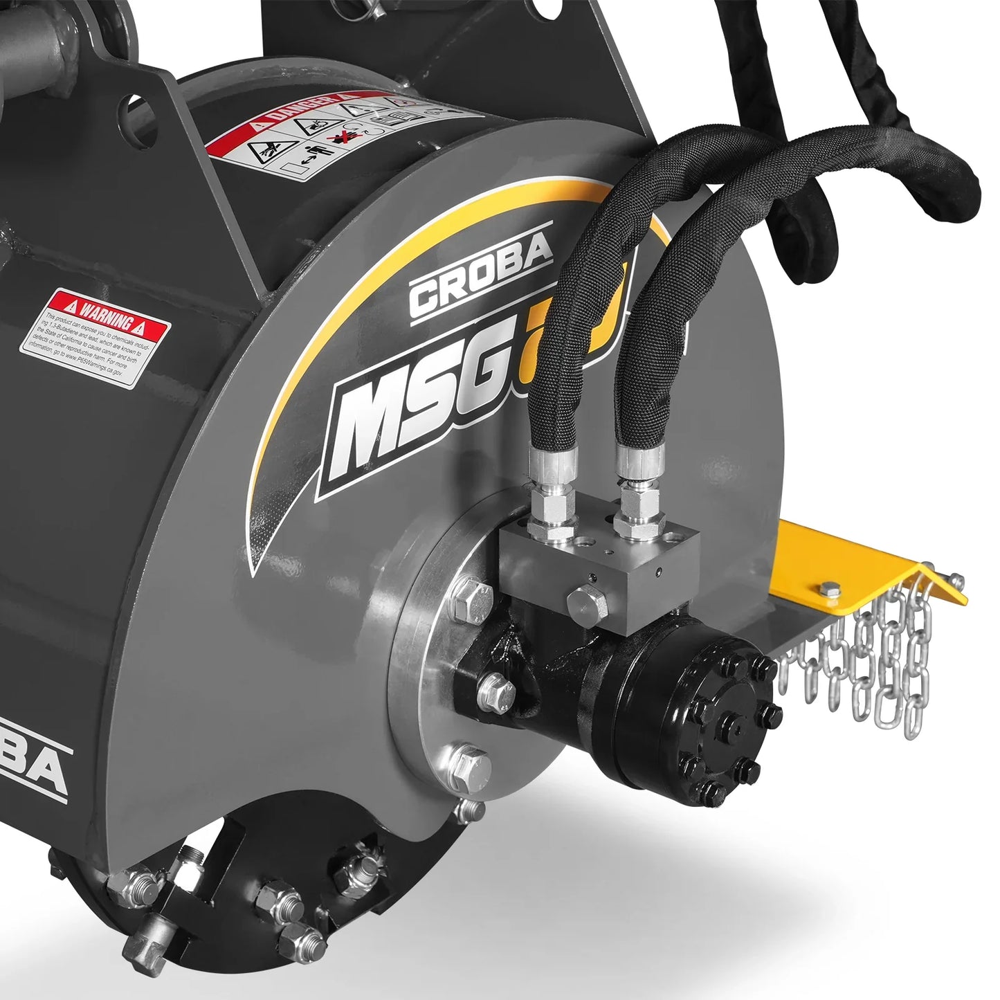 MechMaxx MSG20 Skid Steer Stump Grinder 20" Flywheel Diameter Mini with 24 Carbide Teeth New