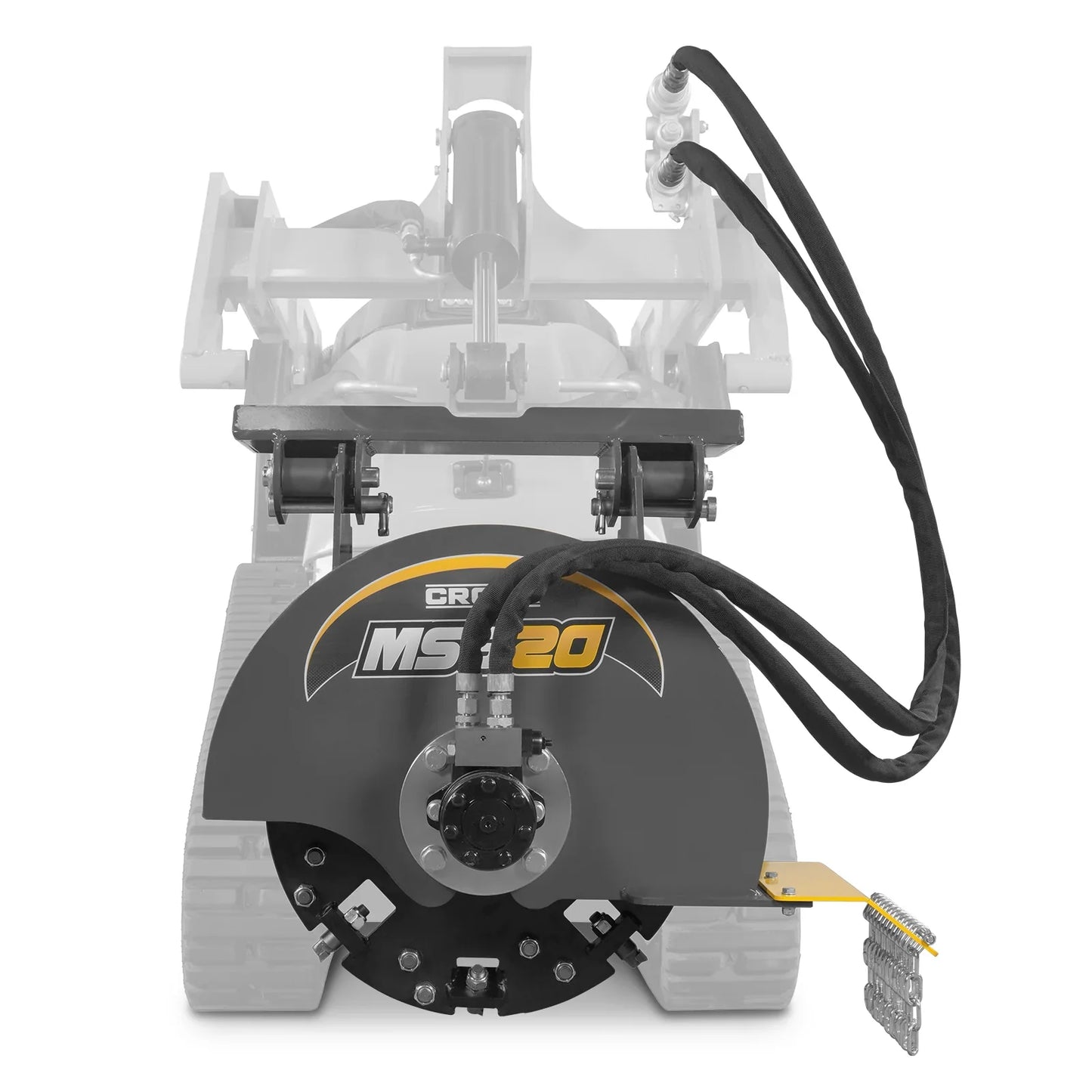 MechMaxx MSG20 Skid Steer Stump Grinder 20" Flywheel Diameter Mini with 24 Carbide Teeth New
