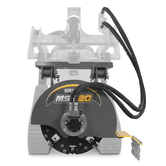 MechMaxx MSG20 Skid Steer Stump Grinder 20" Flywheel Diameter Mini with 24 Carbide Teeth New