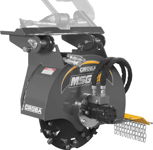 MechMaxx MSG20 Skid Steer Stump Grinder 20" Flywheel Diameter Mini with 24 Carbide Teeth New