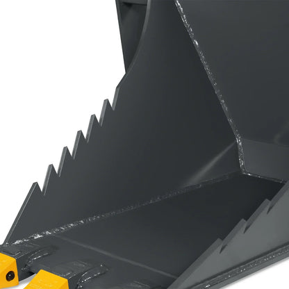 MechMaxx SBE53 Skid Steer Attachment 48" Stump Bucket Wrecker Universal Quick Attach Bolt-On Cutting Teeth New