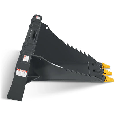 MechMaxx SBE53 Skid Steer Attachment 48" Stump Bucket Wrecker Universal Quick Attach Bolt-On Cutting Teeth New