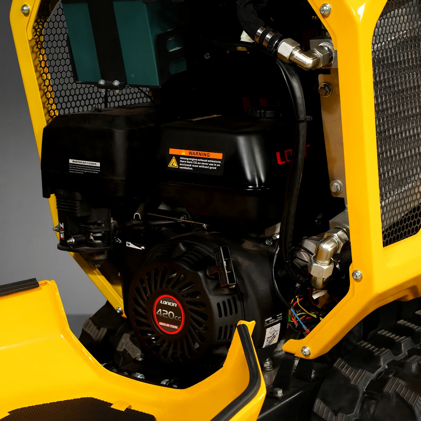 MechMaxx T80FL Mini Dumper 1800 lbs 420cc Electric Start Gas Engine Stand-On Hydraulic Track Self-Loading New