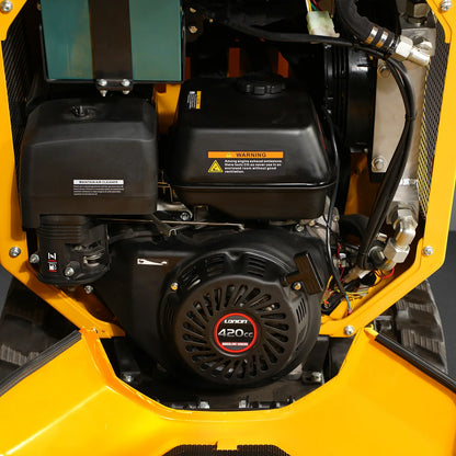 MechMaxx T80FL Mini Dumper 1800 lbs 420cc Electric Start Gas Engine Stand-On Hydraulic Track Self-Loading New