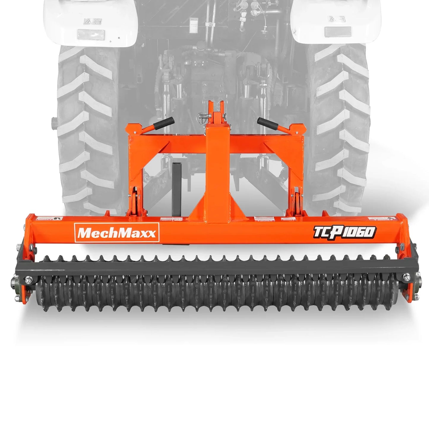 MechMaxx TCP1060 Cultipacker 60" 26 Ductile Iron Wheels Scraper Bar Category 1 and 2 3 Point Hitch Tractor Attachment New