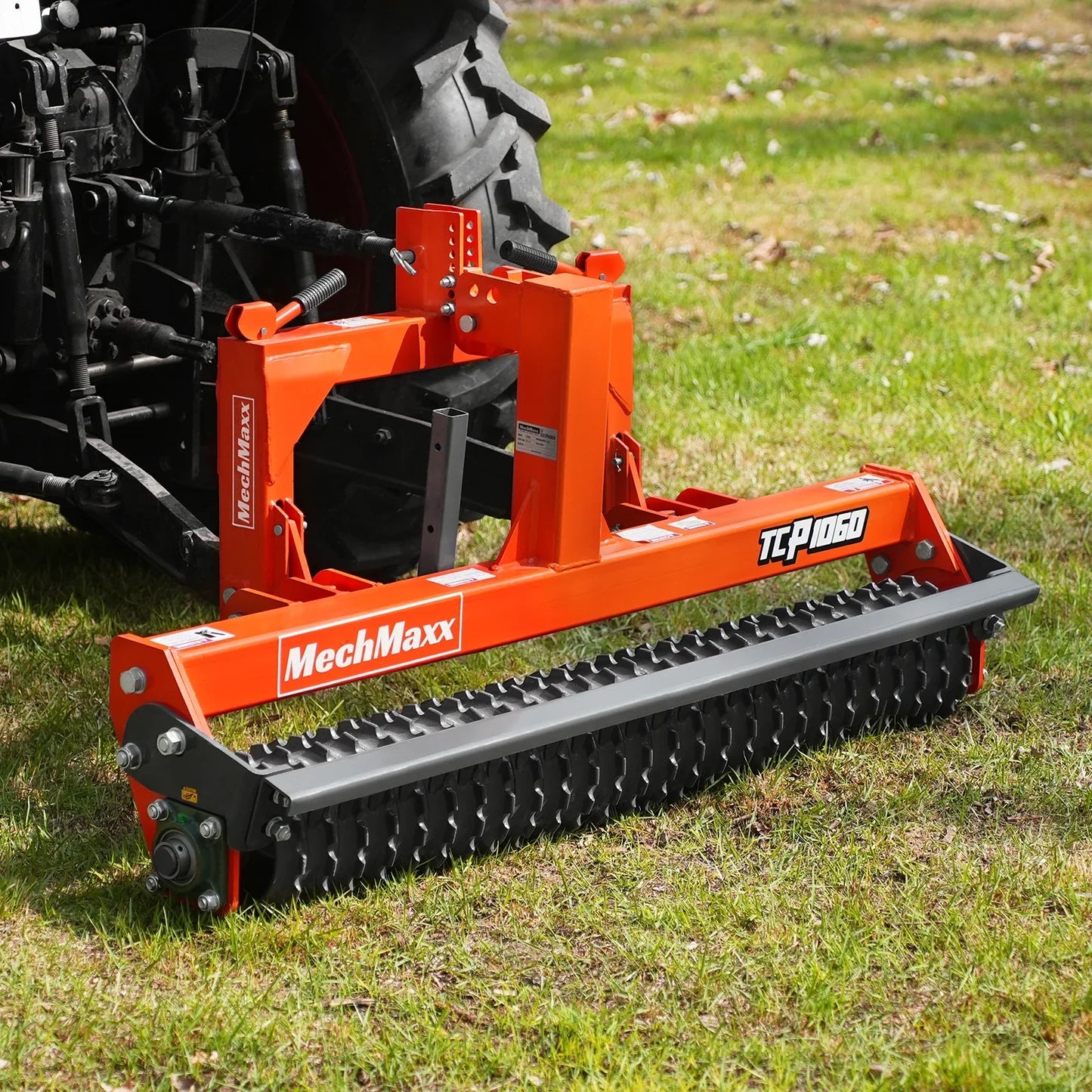 MechMaxx TCP1060 Cultipacker 60" 26 Ductile Iron Wheels Scraper Bar Category 1 and 2 3 Point Hitch Tractor Attachment New