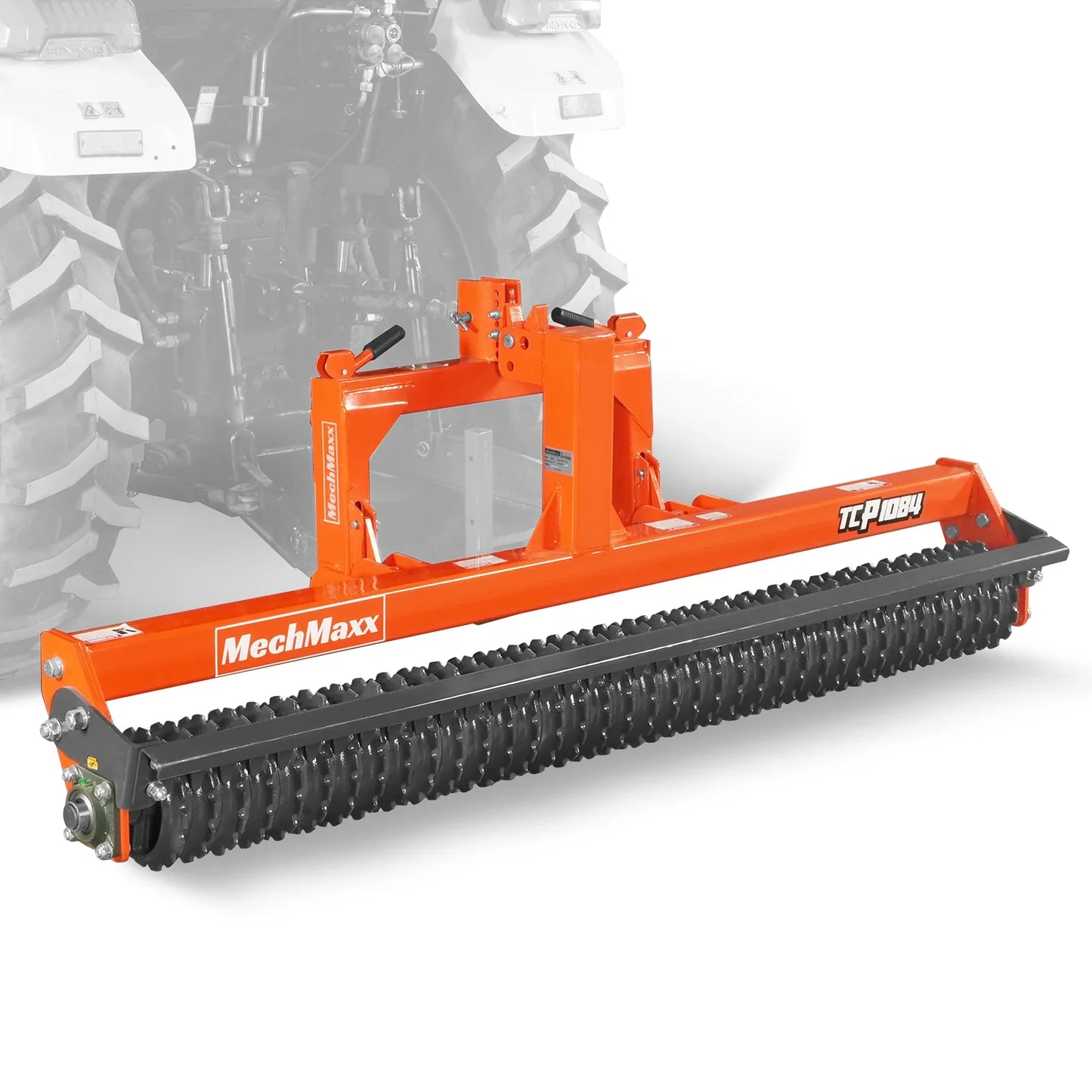 MechMaxx TCP1084 Cultipacker 84" 37 Ductile Iron Wheels Scraper Bar Category 1 and 2 3 Point Hitch Tractor Attachment New