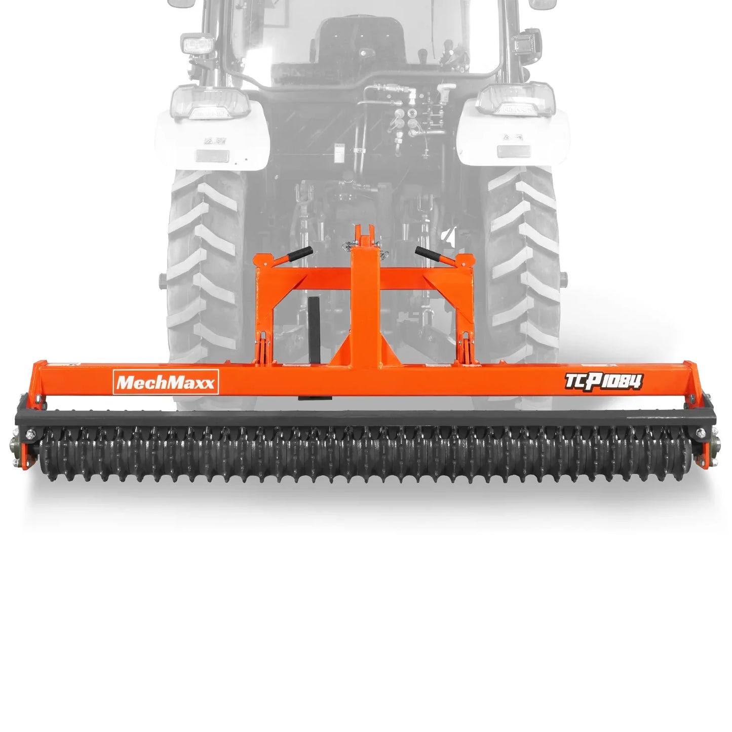 MechMaxx TCP1084 Cultipacker 84" 37 Ductile Iron Wheels Scraper Bar Category 1 and 2 3 Point Hitch Tractor Attachment New