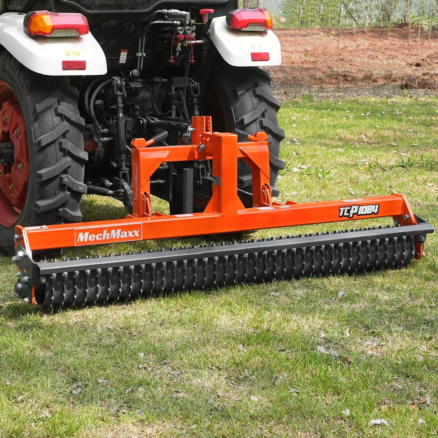 MechMaxx TCP1084 Cultipacker 84" 37 Ductile Iron Wheels Scraper Bar Category 1 and 2 3 Point Hitch Tractor Attachment New