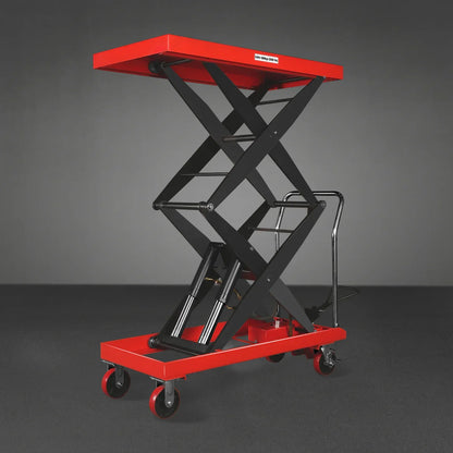 MechMaxx TFD22 Lift Table Mobile Double Scissor Cart 2200 lbs 47.2" x 24" 66.9" New