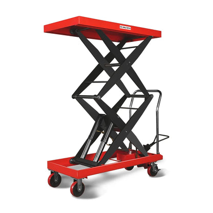 MechMaxx TFD22 Lift Table Mobile Double Scissor Cart 2200 lbs 47.2" x 24" 66.9" New