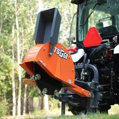 MechMaxx TSG61 Stump Grinder 24" Cutting Wheel Hydraulic Cylinders PTO Shaft Included Slip Clutch 35-60HP New