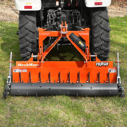MechMaxx TSP60 Soil Pulverizer 60" Heavy Duty Single Spiked Roller 21 Shanks Category 1 2 3 Point Hitch Tractor Attachment New