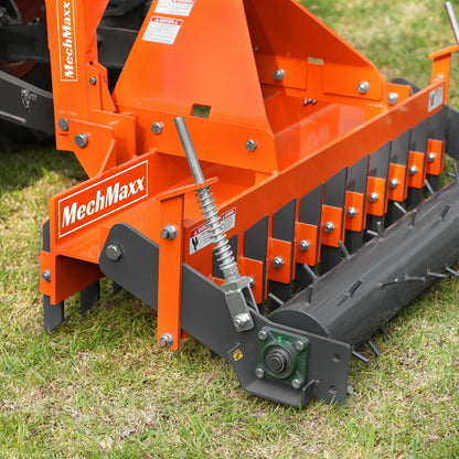 MechMaxx TSP60 Soil Pulverizer 60" Heavy Duty Single Spiked Roller 21 Shanks Category 1 2 3 Point Hitch Tractor Attachment New