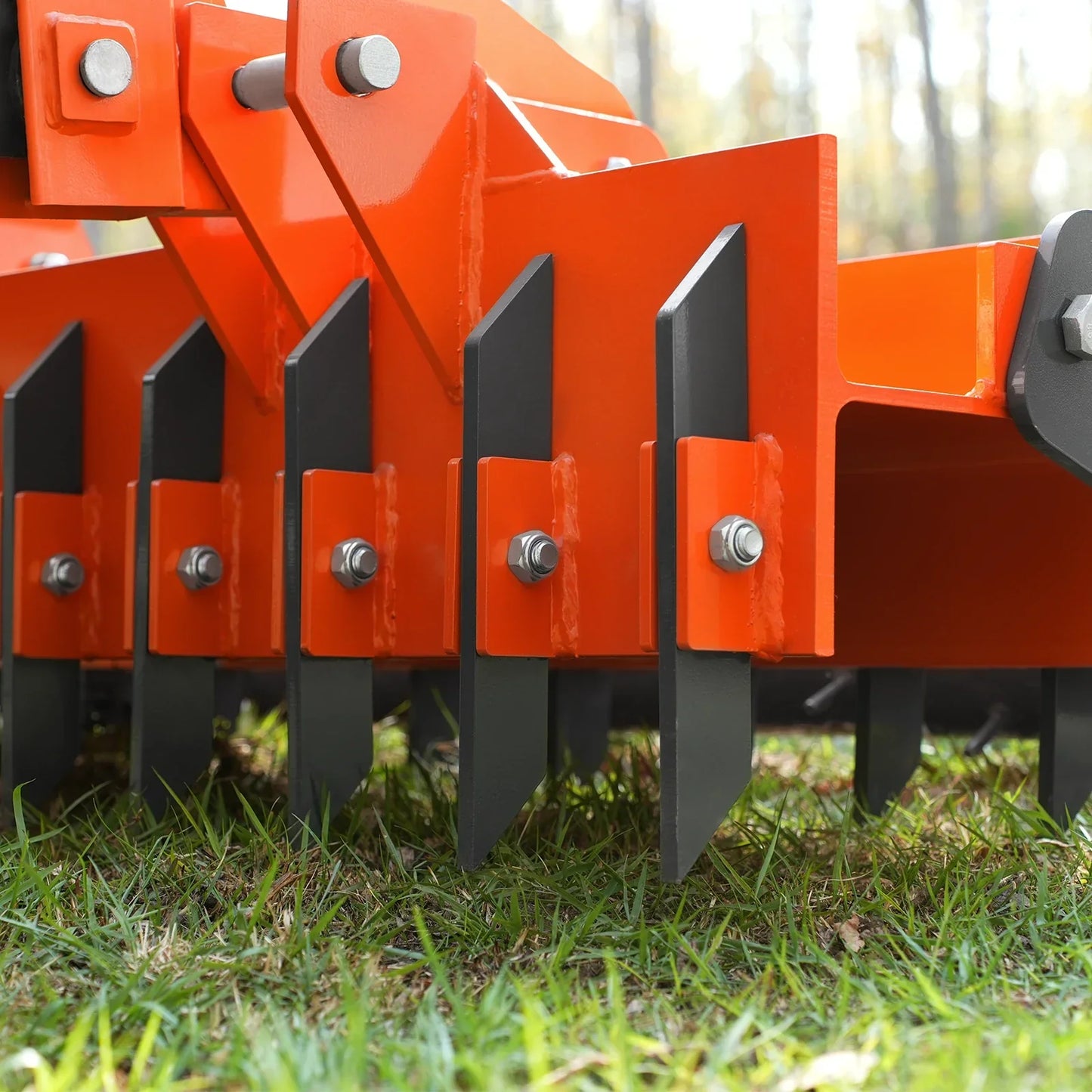 MechMaxx TSP60 Soil Pulverizer 60" Heavy Duty Single Spiked Roller 21 Shanks Category 1 2 3 Point Hitch Tractor Attachment New