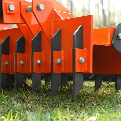 MechMaxx TSP60 Soil Pulverizer 60" Heavy Duty Single Spiked Roller 21 Shanks Category 1 2 3 Point Hitch Tractor Attachment New