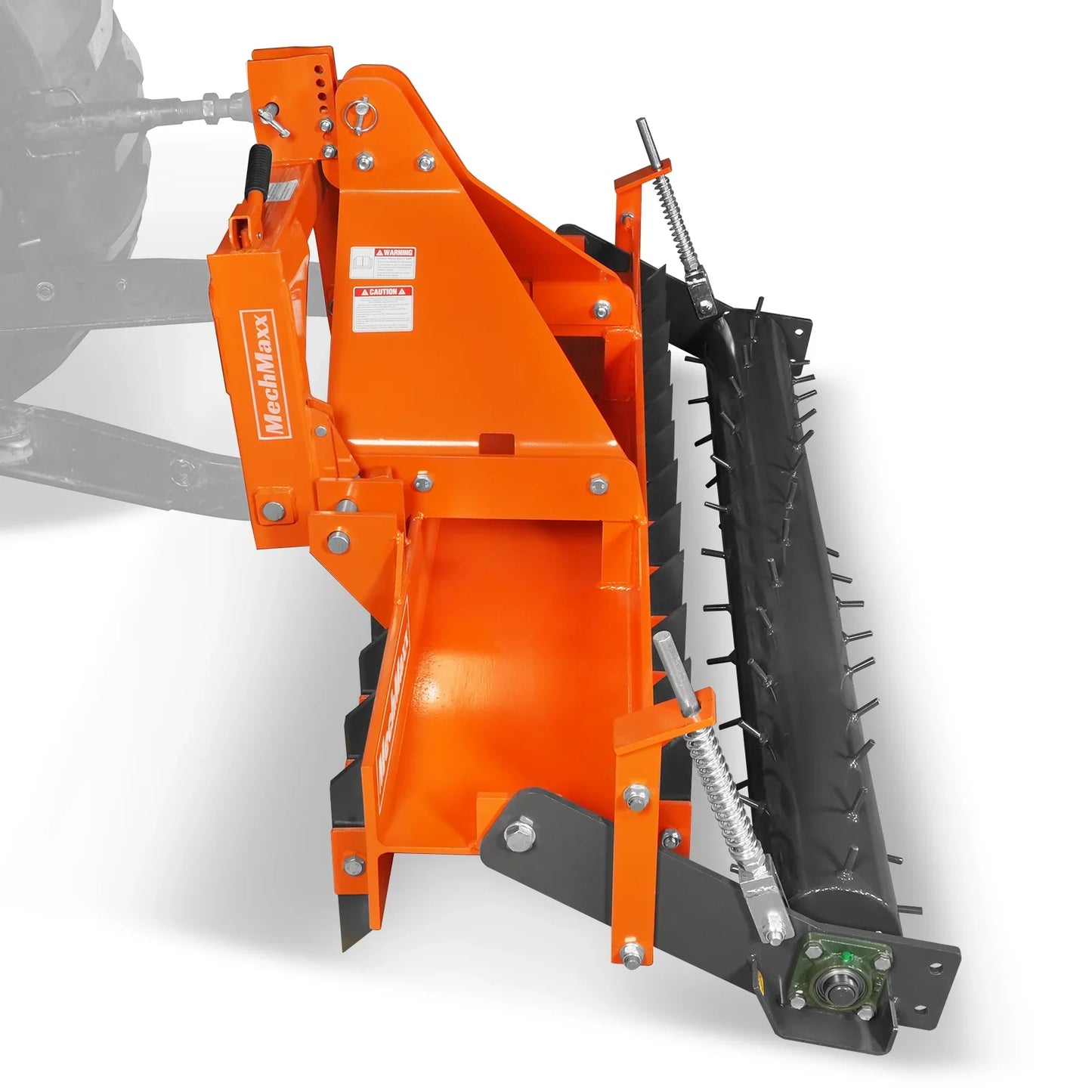MechMaxx TSP72 Soil Pulverizer 72" Heavy Duty Single Spiked Roller 25 Shanks Category 1 and 2 3 Point Hitch Tractor Attachment New