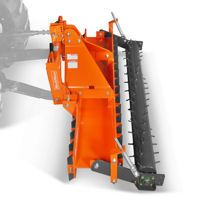 MechMaxx TSP84 Soil Pulverizer 84" Heavy Duty Single Spiked Roller 29 Shanks Category 1 and 2 3 Point Hitch Tractor Attachment New