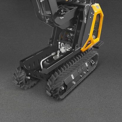 MechMaxx T80HL Mini Dumper 1100lbs 420cc Electric Start Gas Engine Stand-On Hydraulic Track Self-Loading Tipping Lifting New
