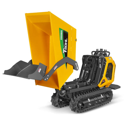 MechMaxx T80HL Mini Dumper 1100lbs 420cc Electric Start Gas Engine Stand-On Hydraulic Track Self-Loading Tipping Lifting New