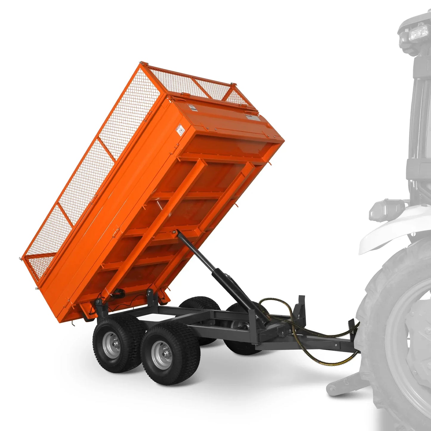 MechMaxx DT4X8W Dump Trailer 2-Ton Capacity Heavy-Duty New