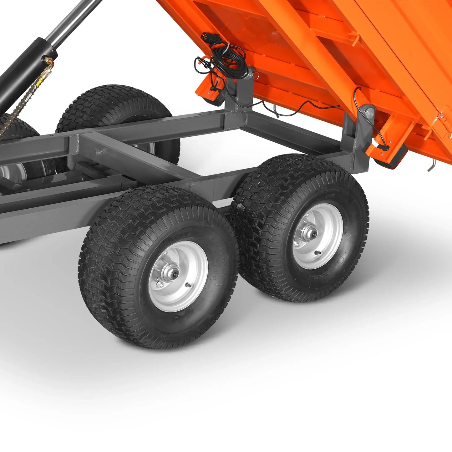 MechMaxx DT4X8W Dump Trailer 2-Ton Capacity Heavy-Duty New