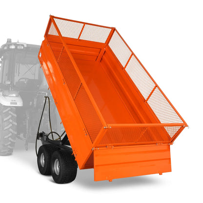 MechMaxx DT4X8W Dump Trailer 2-Ton Capacity Heavy-Duty New