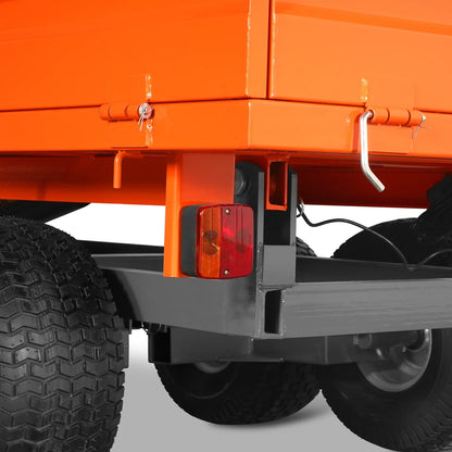 MechMaxx DT4X8W Dump Trailer 2-Ton Capacity Heavy-Duty New