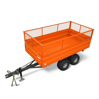MechMaxx DT4X8W Dump Trailer 2-Ton Capacity Heavy-Duty New