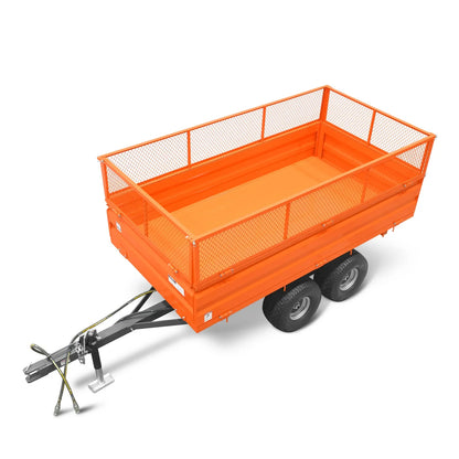 MechMaxx DT4X8W Dump Trailer 2-Ton Capacity Heavy-Duty New