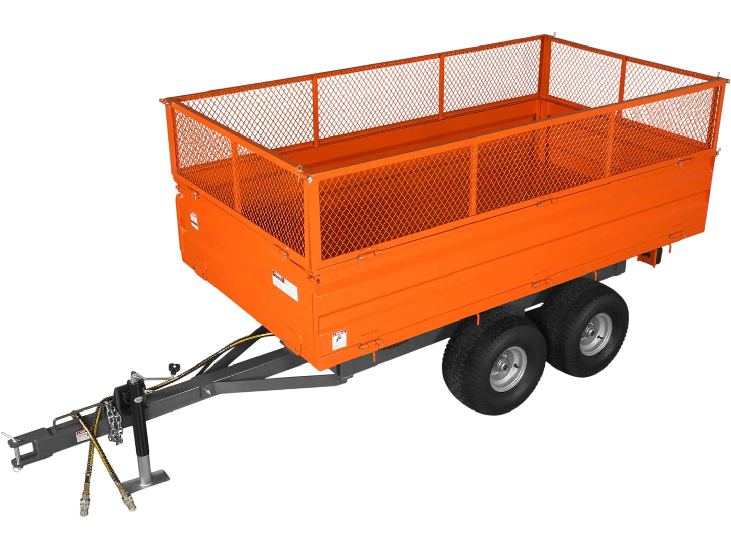 MechMaxx DT4X8W Dump Trailer 2-Ton Capacity Heavy-Duty New