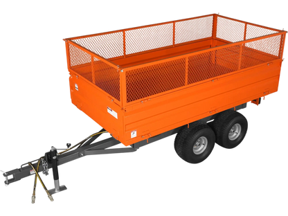 MechMaxx DT4X8W Dump Trailer 2-Ton Capacity Heavy-Duty New