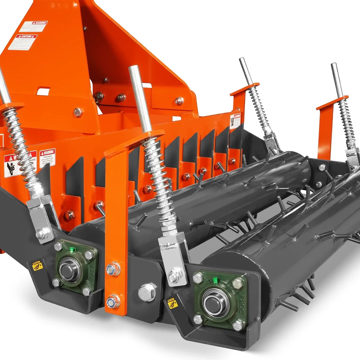 MechMaxx TSP84D Soil Pulverizer 84" Heavy Duty Double Spiked Roller 29 Shanks Category 1 and 2 3 Point Hitch Tractor Attachment New