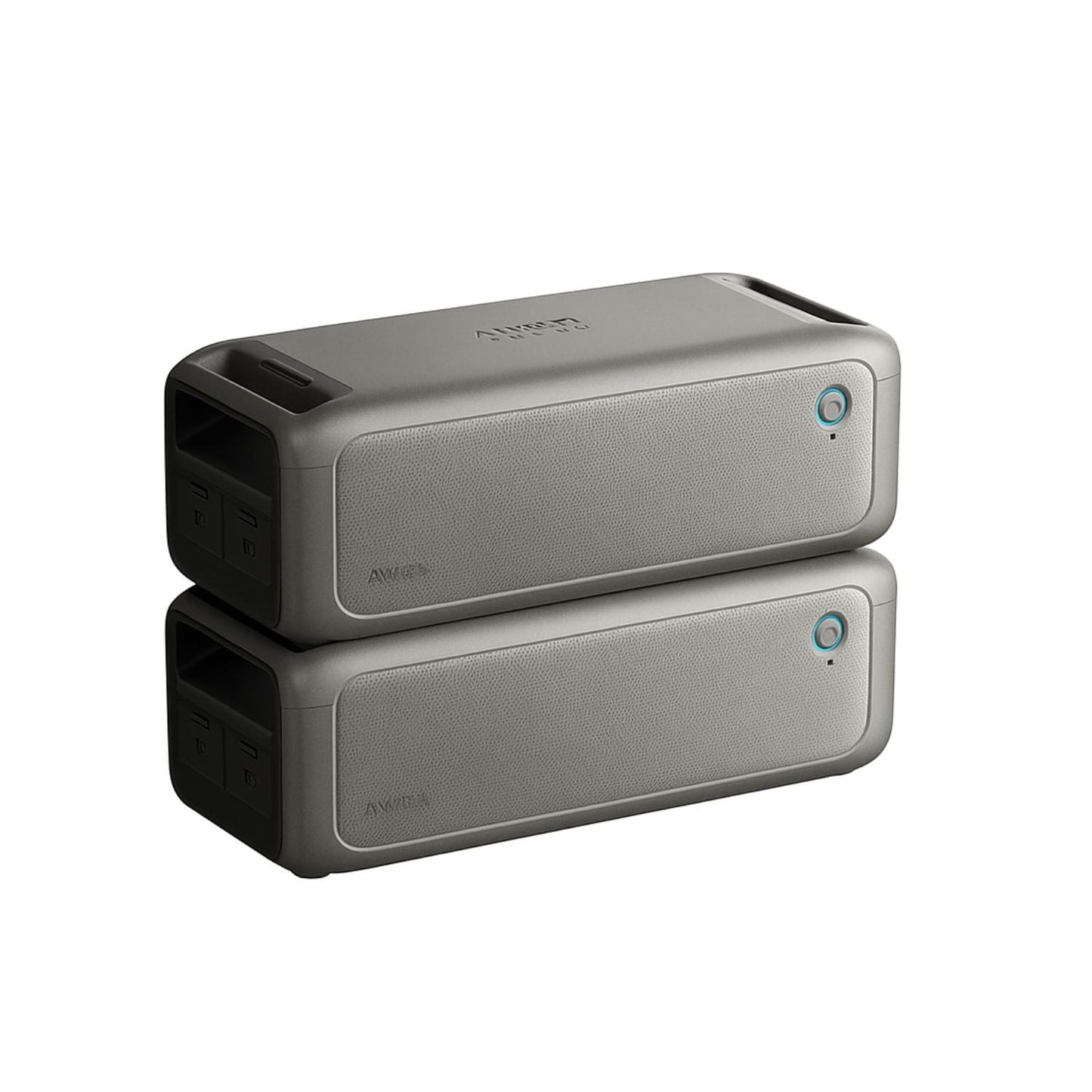 Two Anker SOLIX F3000 Expansion Batteries stacked vertically
