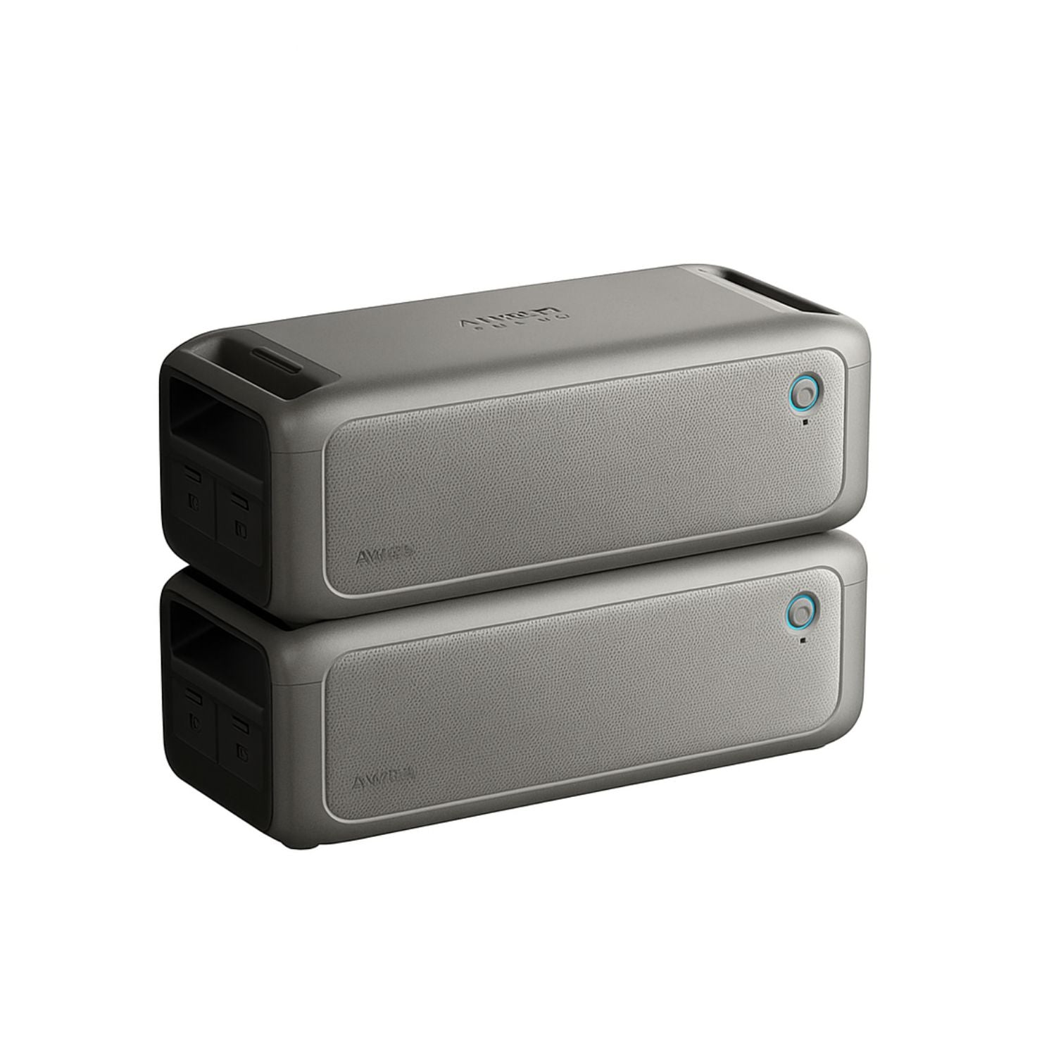 Two Anker SOLIX F3000 Expansion Batteries stacked vertically