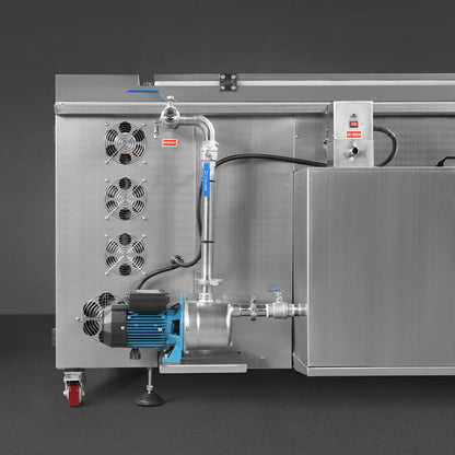 MechMaxx UC110A Ultrasonic Cleaner 114 Gal 432L Heavy Duty Industrial Parts Washer 28kHz 60 Transducers Oil Skimmer SS304 Tank 10kW Heater 208-240V 3 Phase Power New