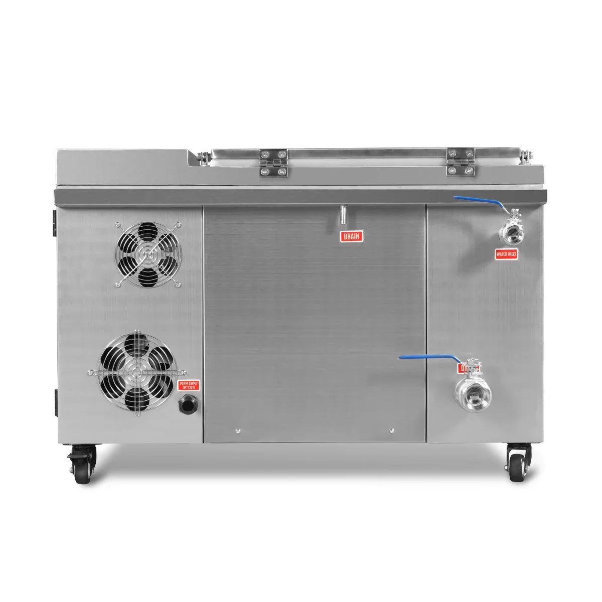 MechMaxx UC12 Ultrasonic Cleaner 12 Gal 47 L Heavy Duty Industrial Parts Washer 28kHz 9 Transducers SS304 Tank 6.6kW Heater 208-240V 1 Phase Power New